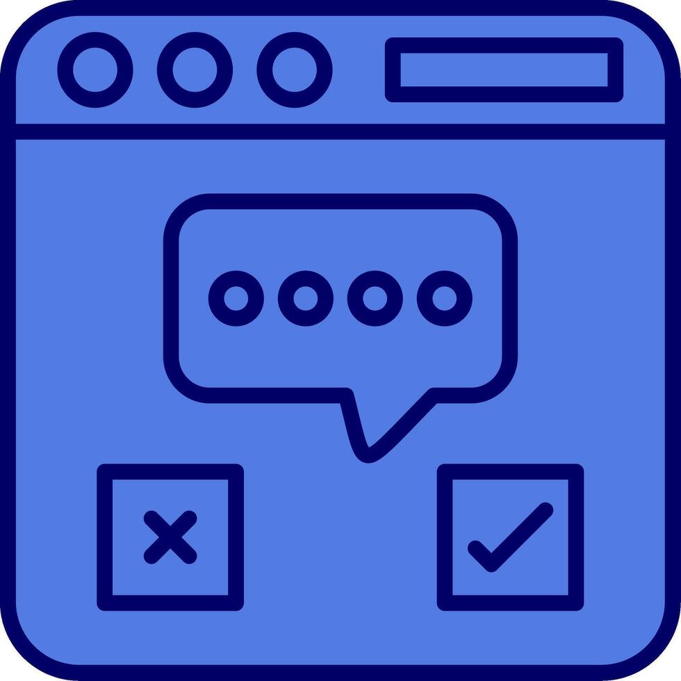 Browser Chat Vector Icon