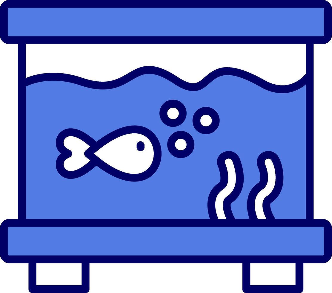 pescado tanque vector icono