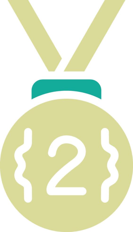 Silver Medal Vector Icon