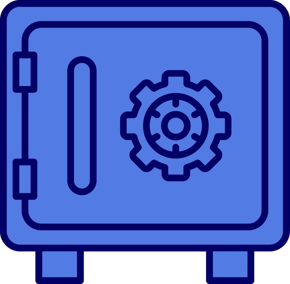 icono de vector de caja fuerte