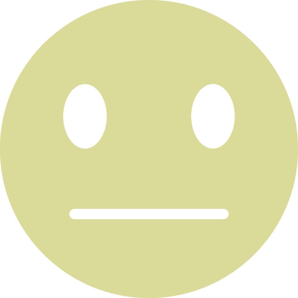 Expressionless Face Vector Icon