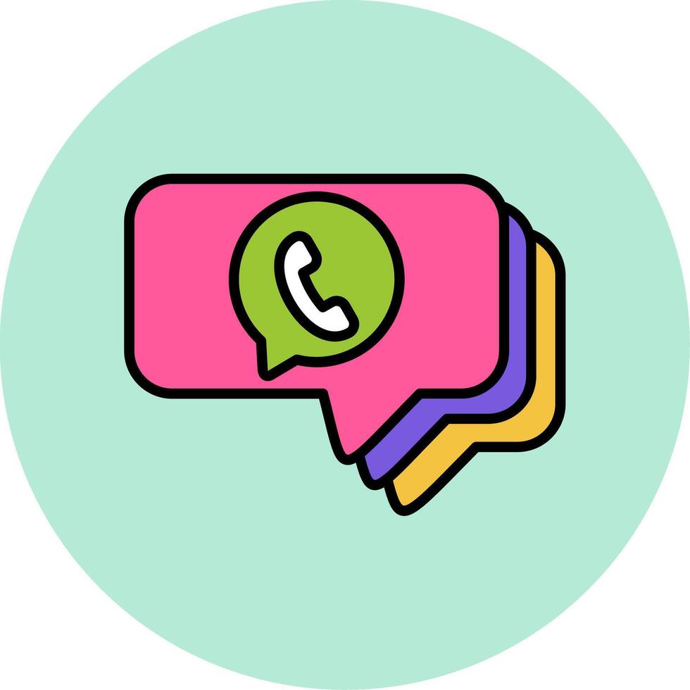 Watsapp Chat Vector Icon