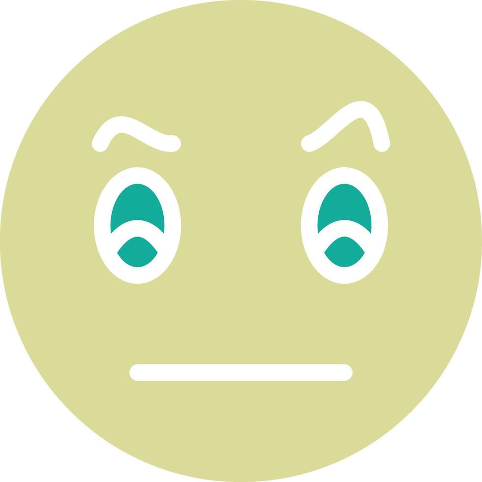 Face with Raised Eyebrow Vector Icon