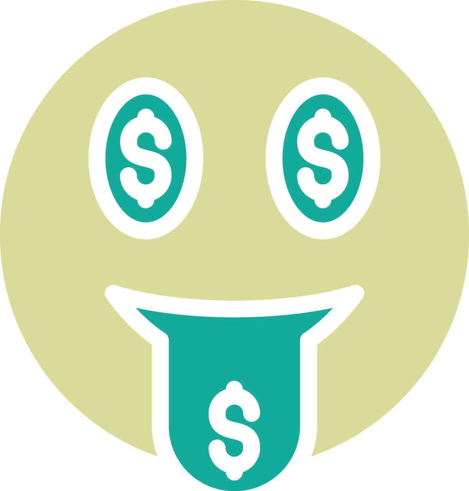 Money Mouth Face Vector Icon