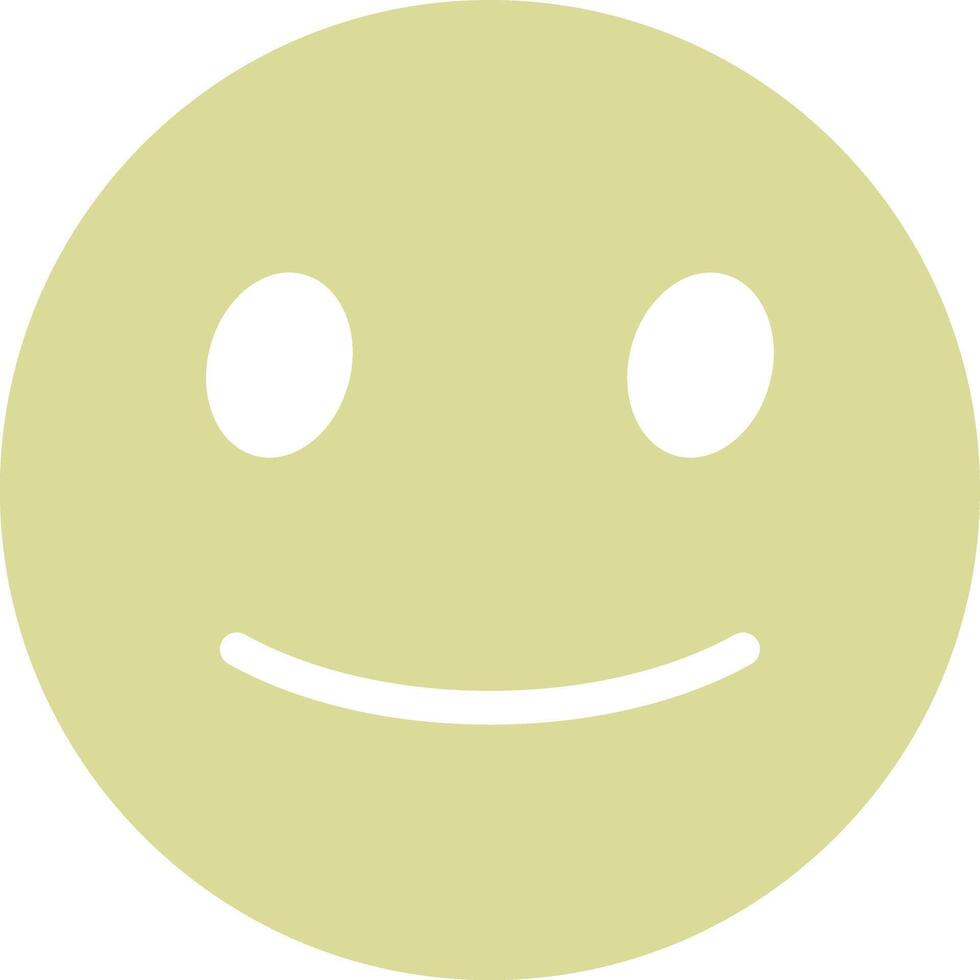 Slightly Smiling Face Vector Icon