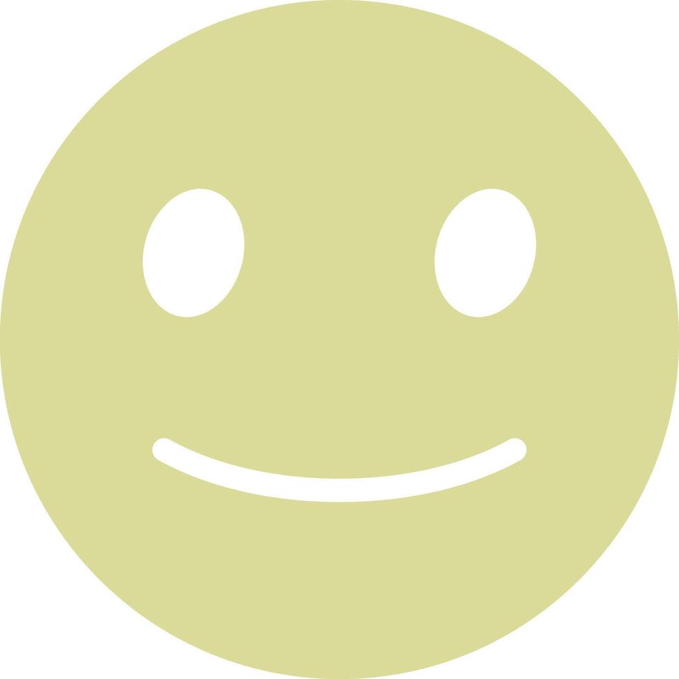 Slightly Smiling Face Vector Icon