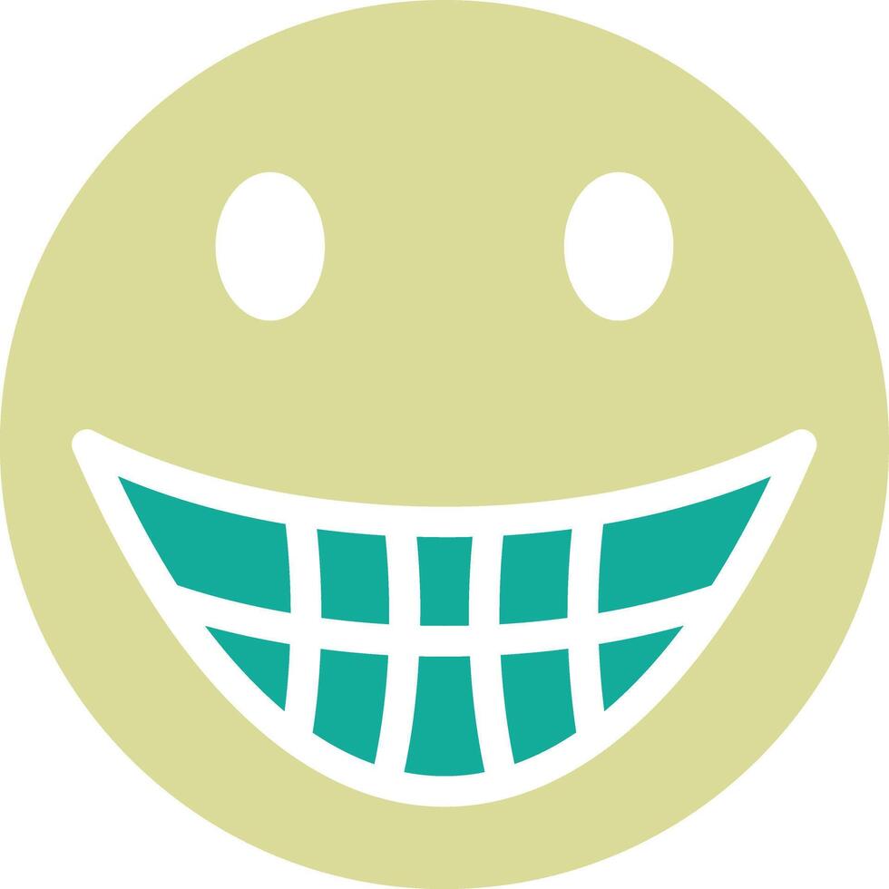 Grinning Face with Big Eyes Vector Icon