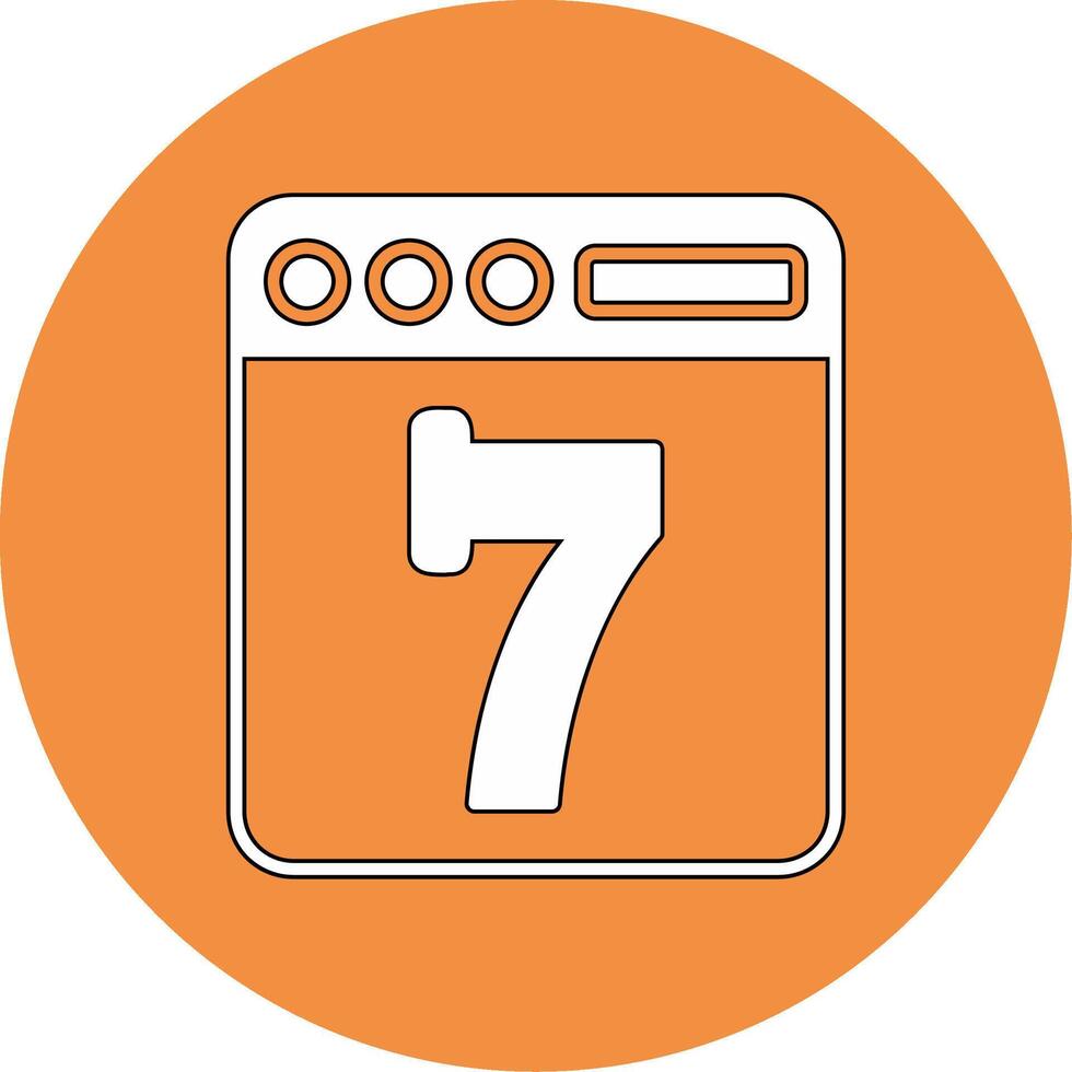 Seven Vector Icon