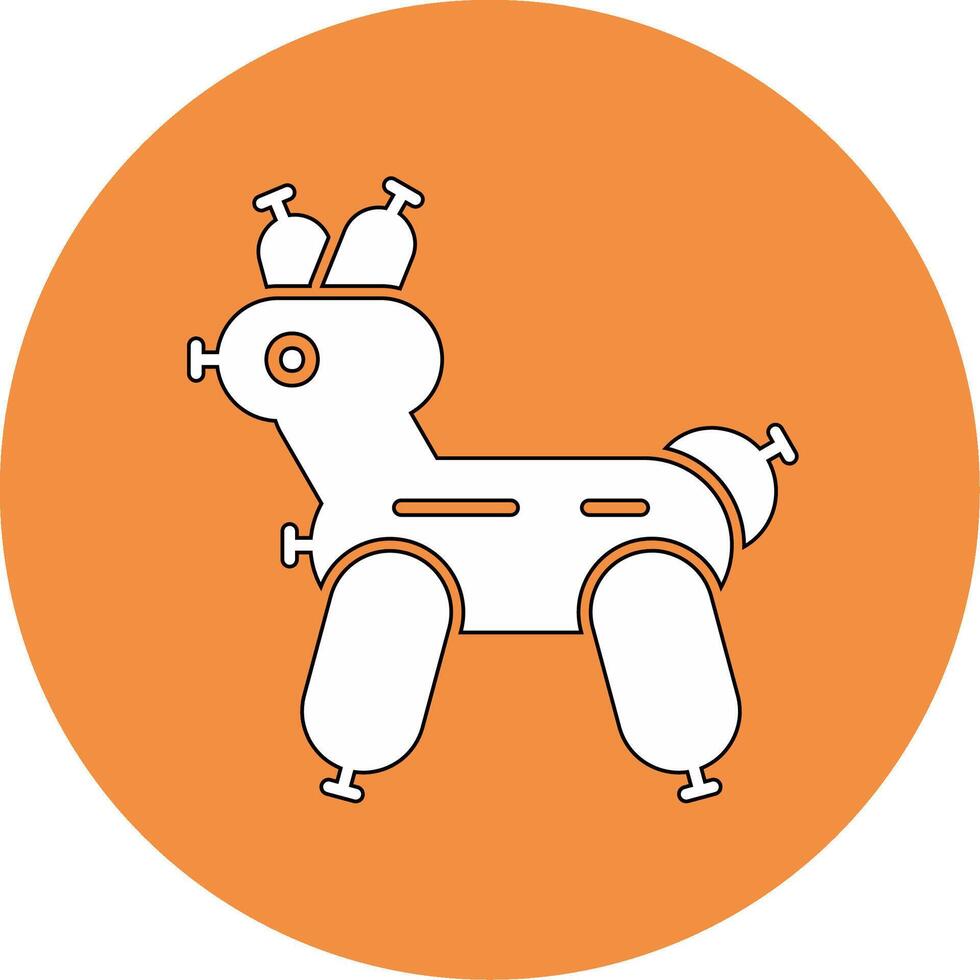 icono de vector de perro globo