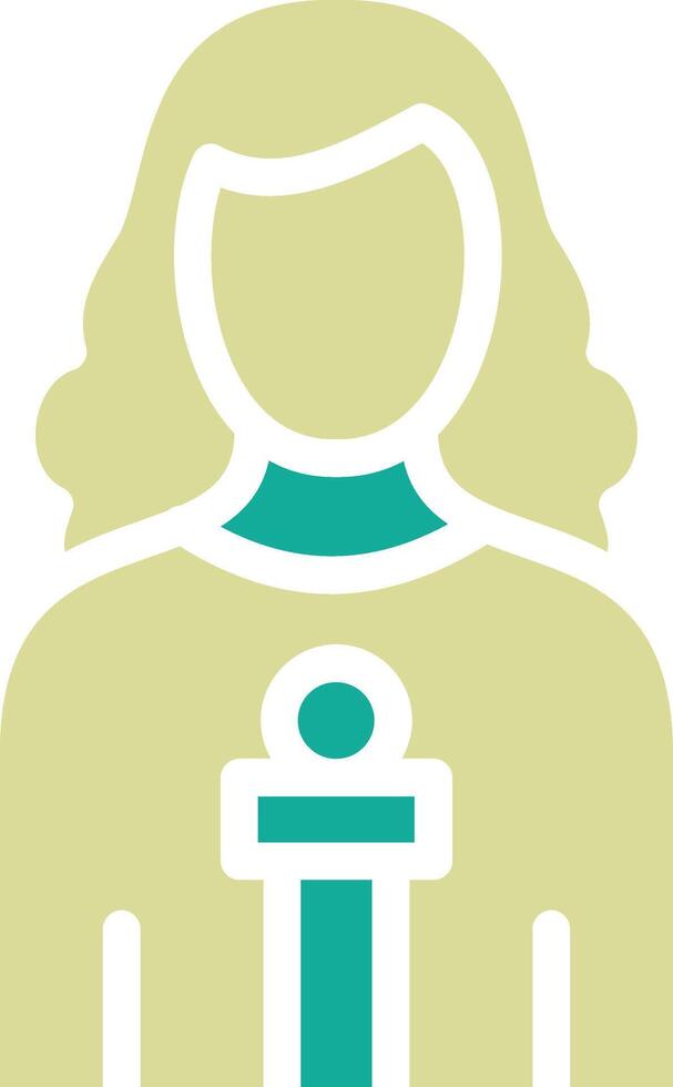 Woman Anchor Vector Icon