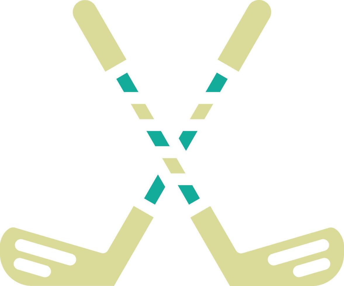 Golf Sticks Vector Icon