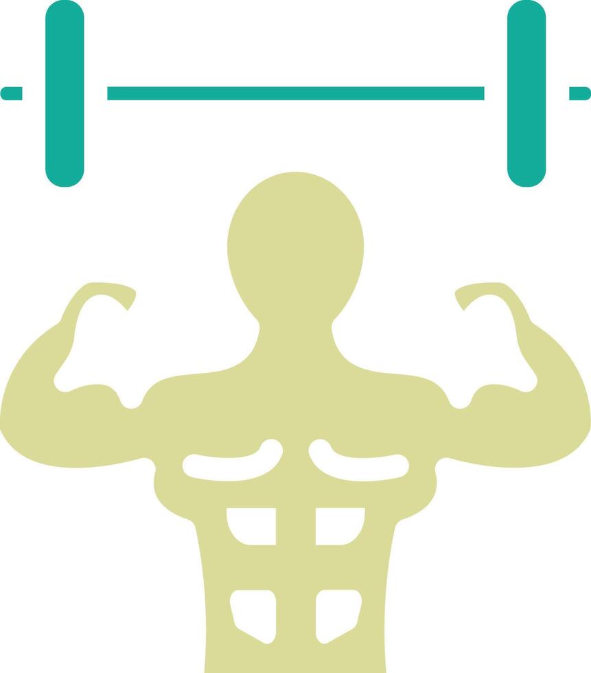 Weight Lifting Person Vector Icon