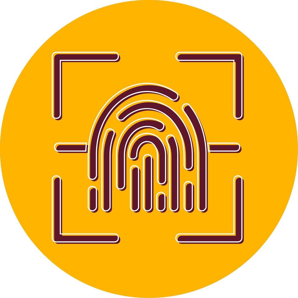 Fingerprint Scanner Vector Icon