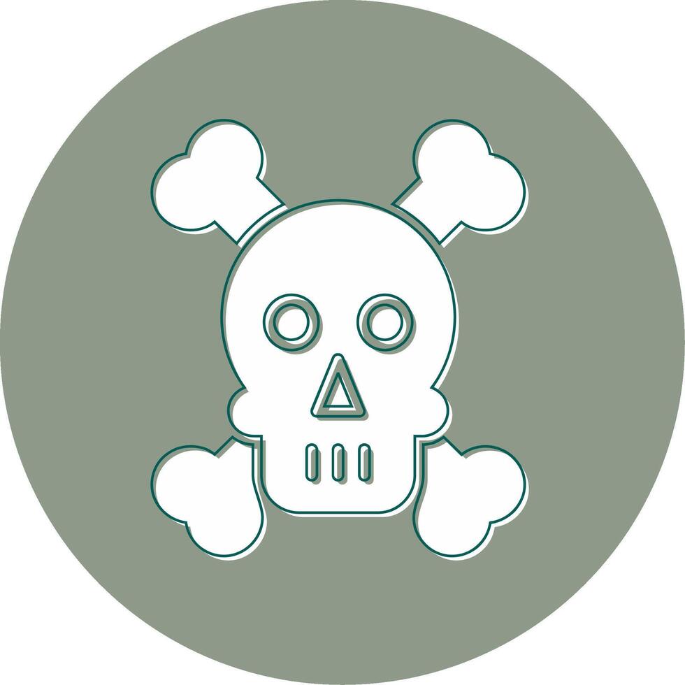 Skull And Bones Vector Icon