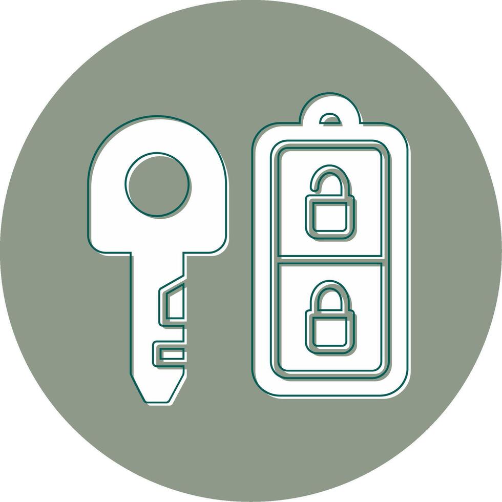 Car Key Vector Icon