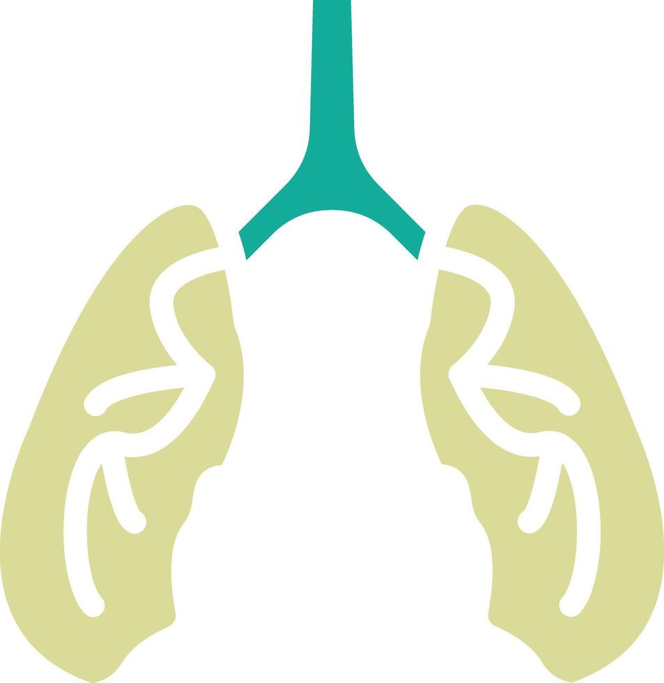 icono de vector de pulmones