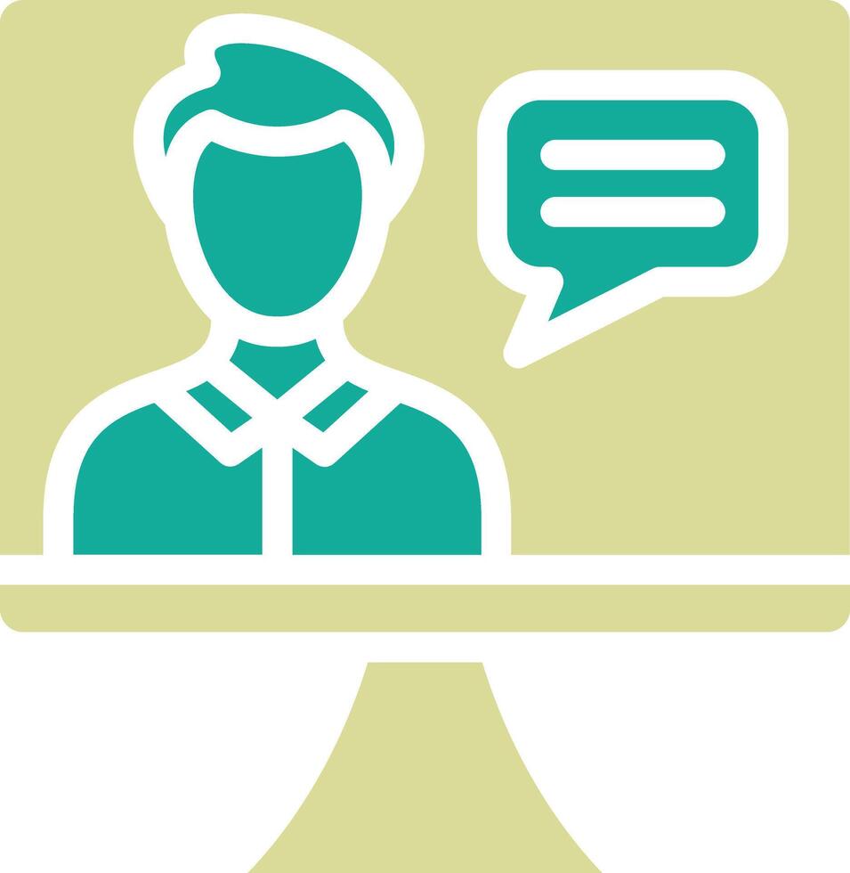 Online Lecture Vector Icon