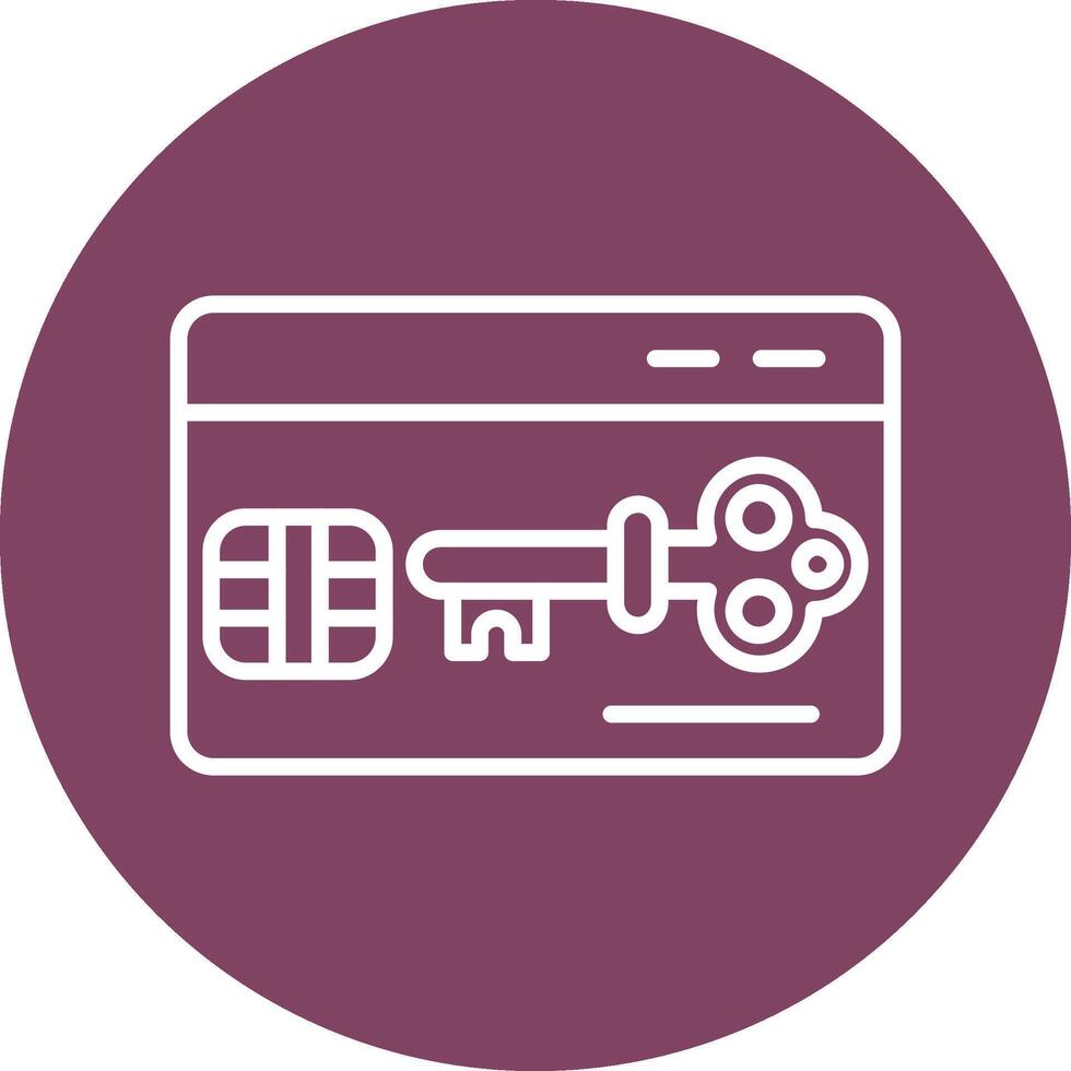 Key Card Vector Icon