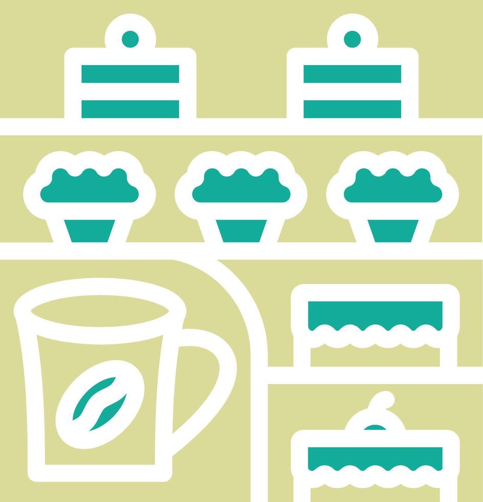 Cafe Showcase Vector Icon