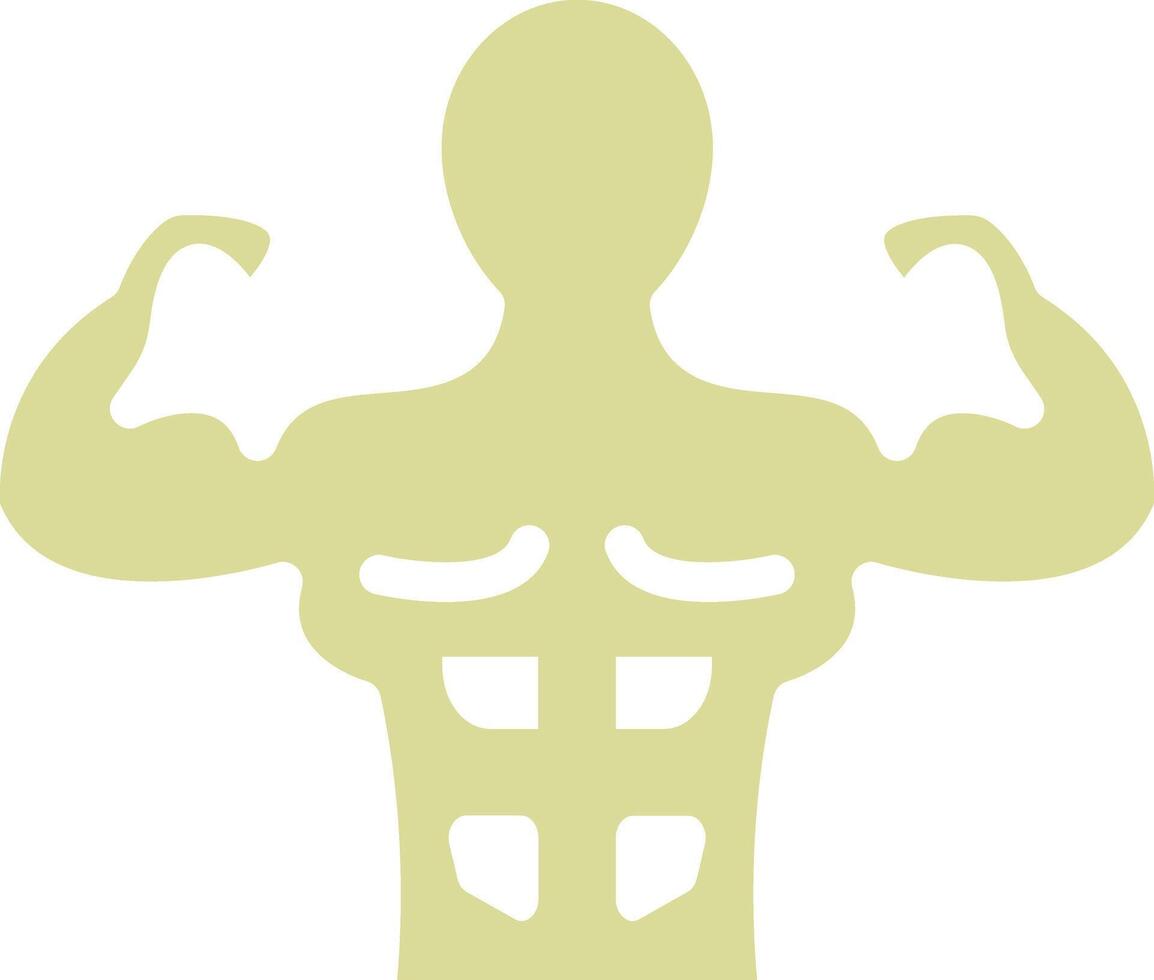 Body Builder Vector Icon