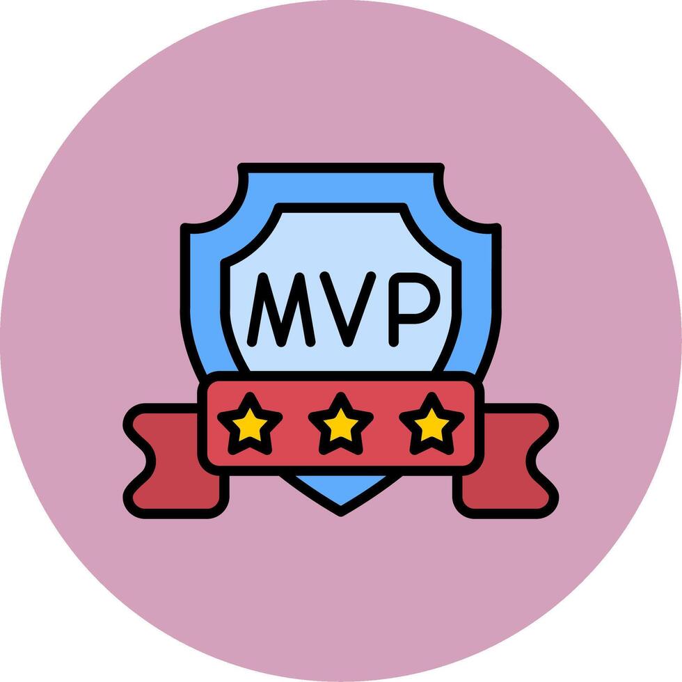 icono de vector de mvp