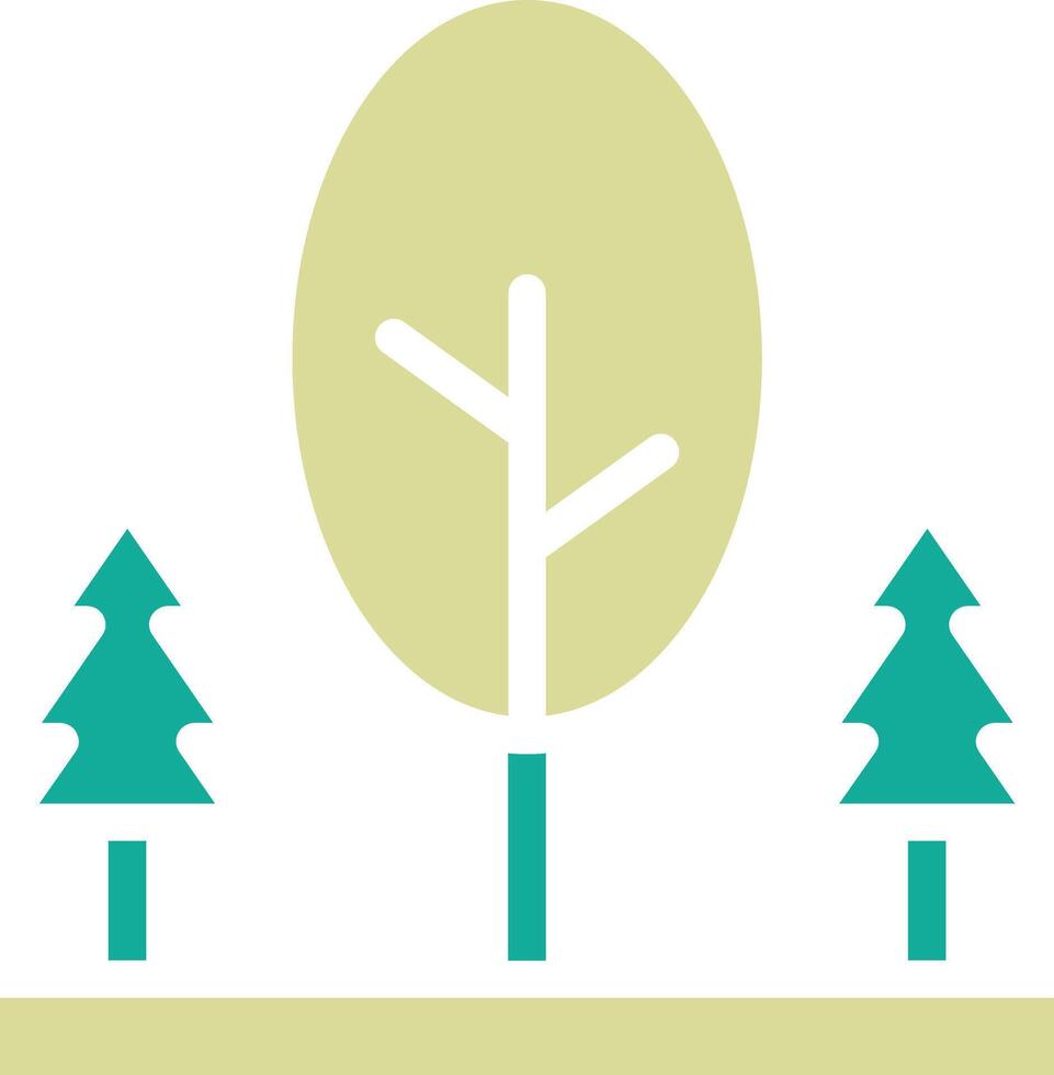 Tree Landscape Vector Icon