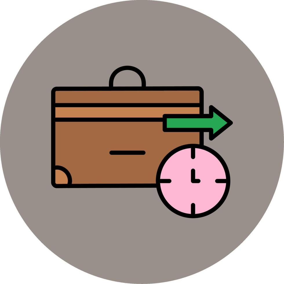 Business Trip Vector Icon