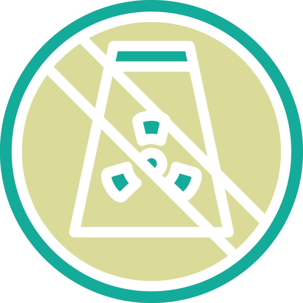 No Fossil Fuels Vector Icon