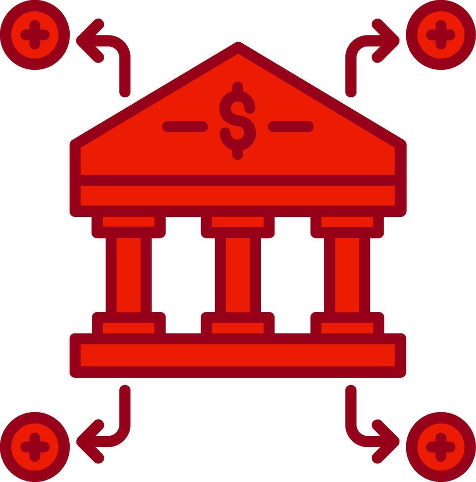 icono de vector de banco