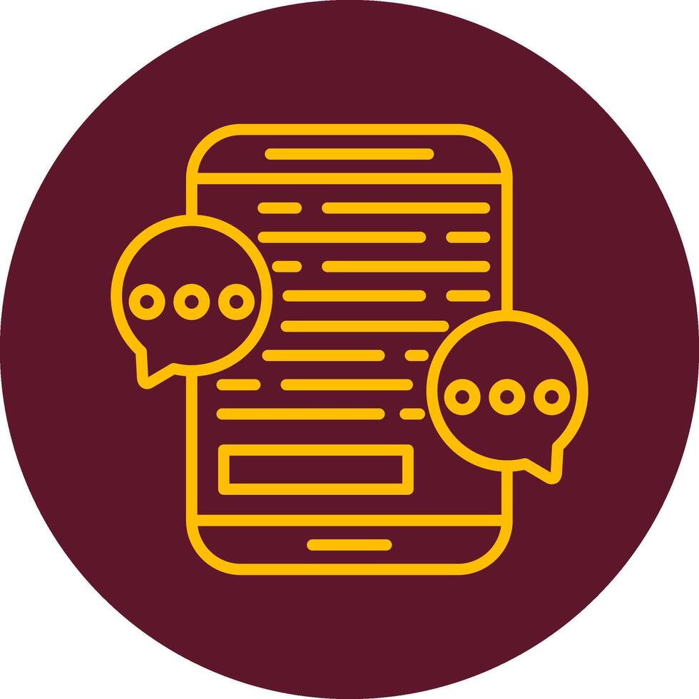 Mobile Chat Vector Icon