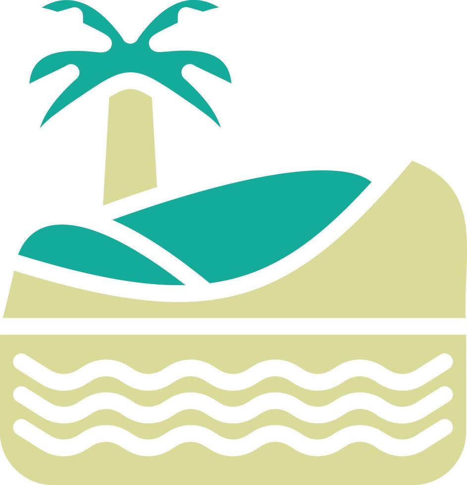 Desert Oasis Vector Icon