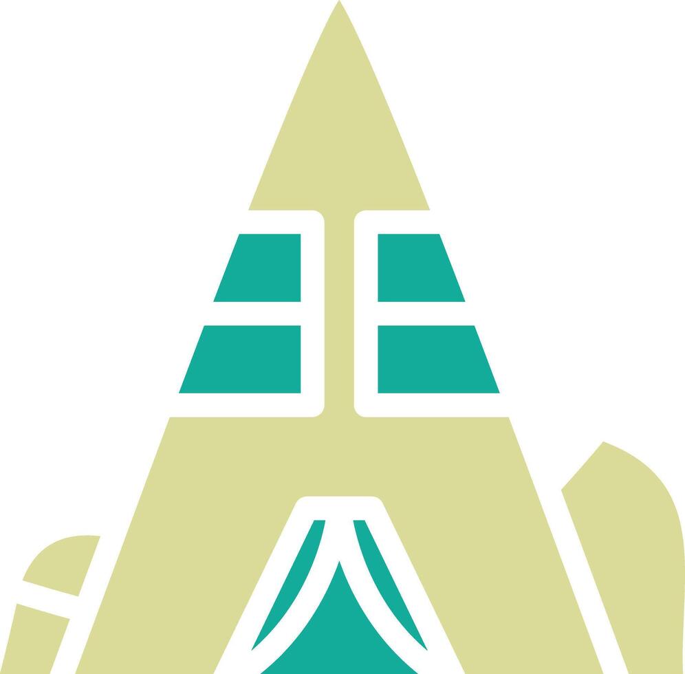 Desert Camp Vector Icon