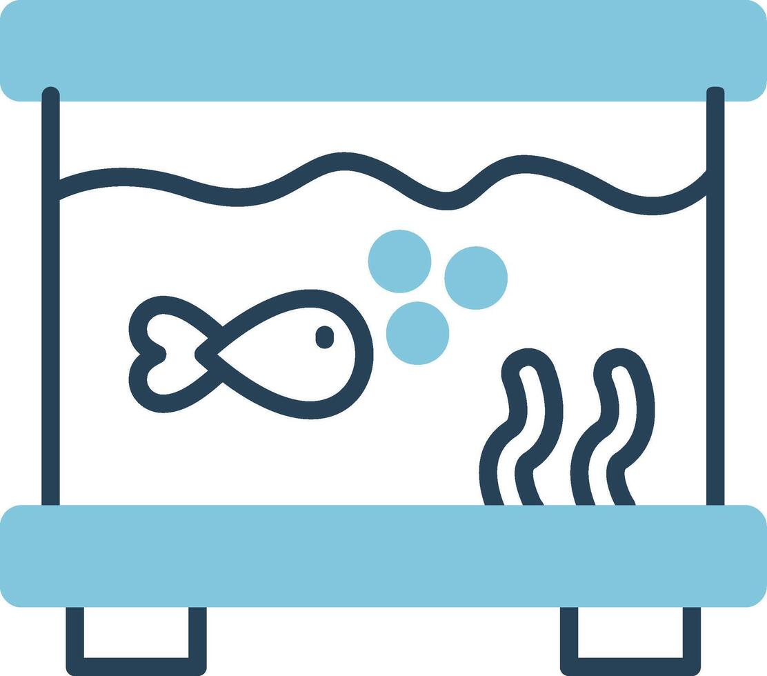 pescado tanque vector icono