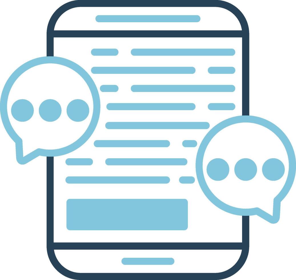 Mobile Chat Vector Icon