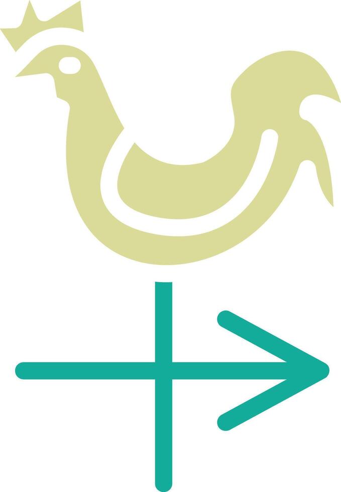 Wind Vane Vector Icon