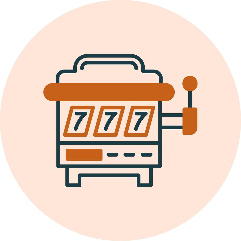 Slot Machine Vector Icon