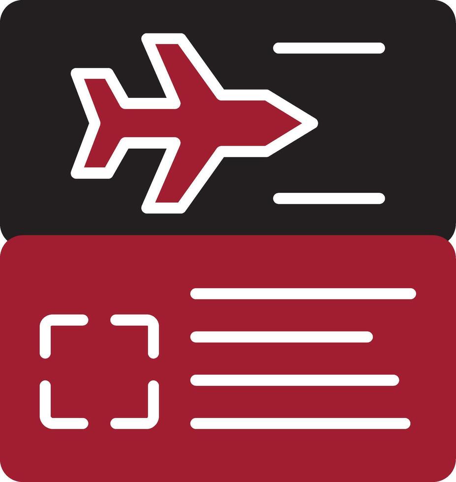 Plane Ticket Vector Icon