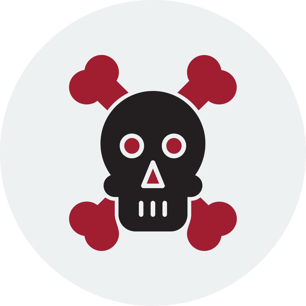 Skull And Bones Vector Icon