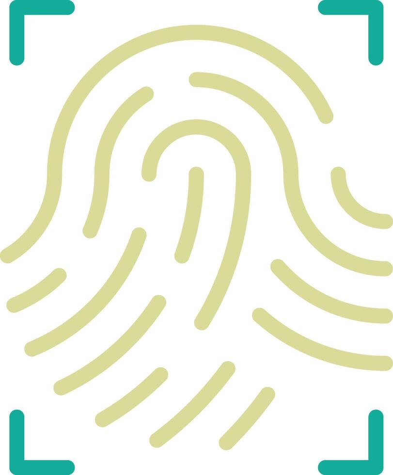 Fingerprint Scan Vector Icon