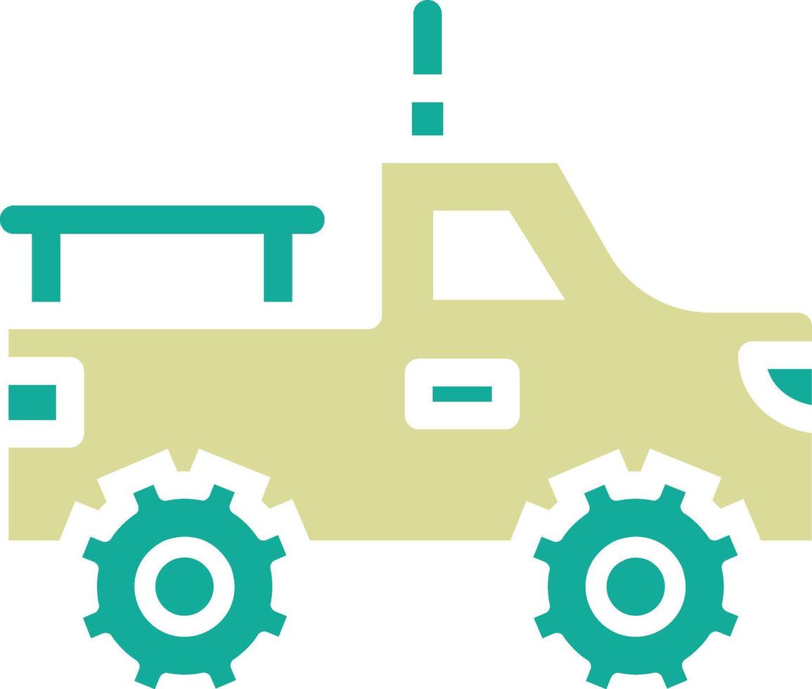 Bigfoot Car Vector Icon