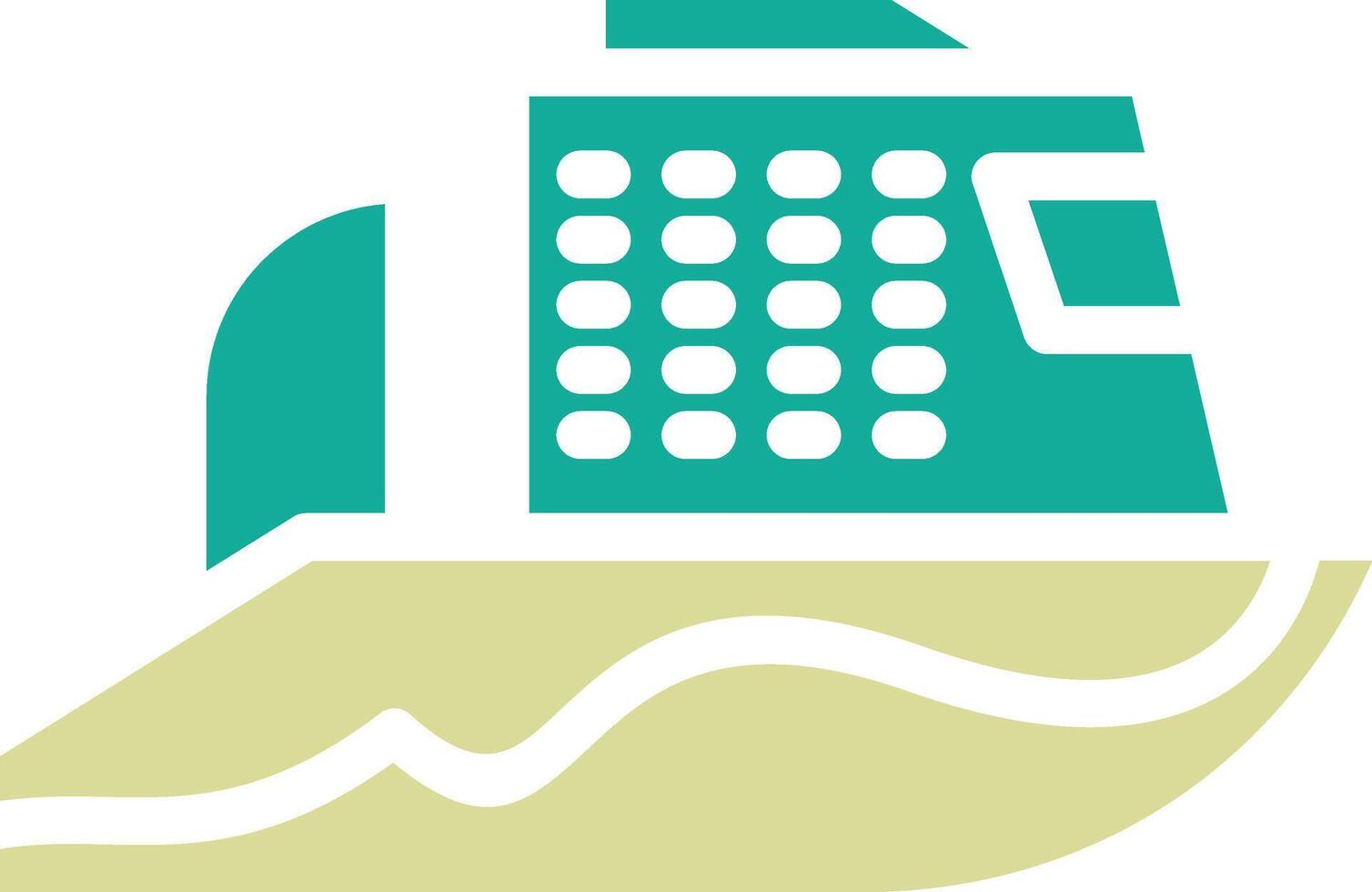 Ferry Boat Vector Icon