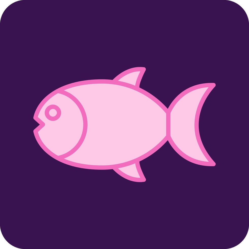 icono de vector de pescado