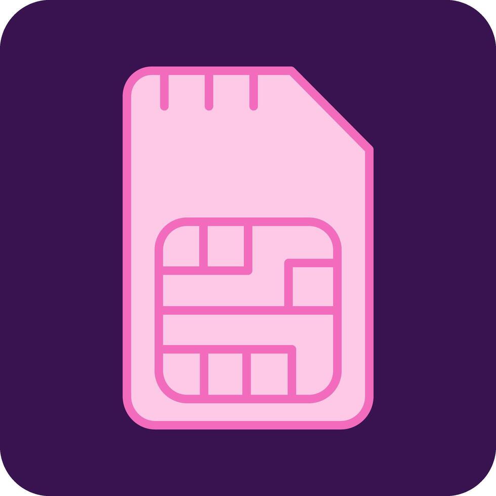 Sim Card Vector Icon