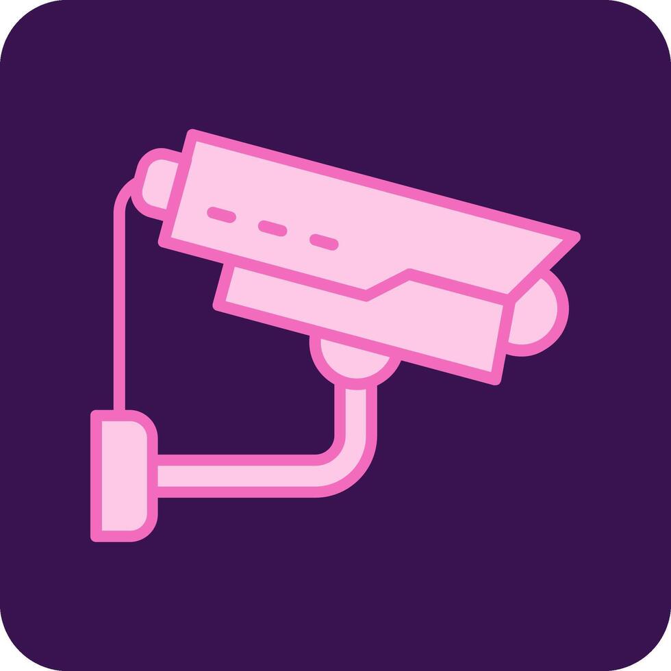 icono de vector de cámara de seguridad