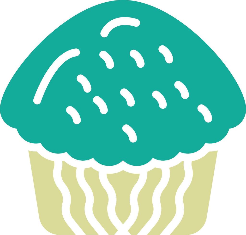 icono de vector de cupcake