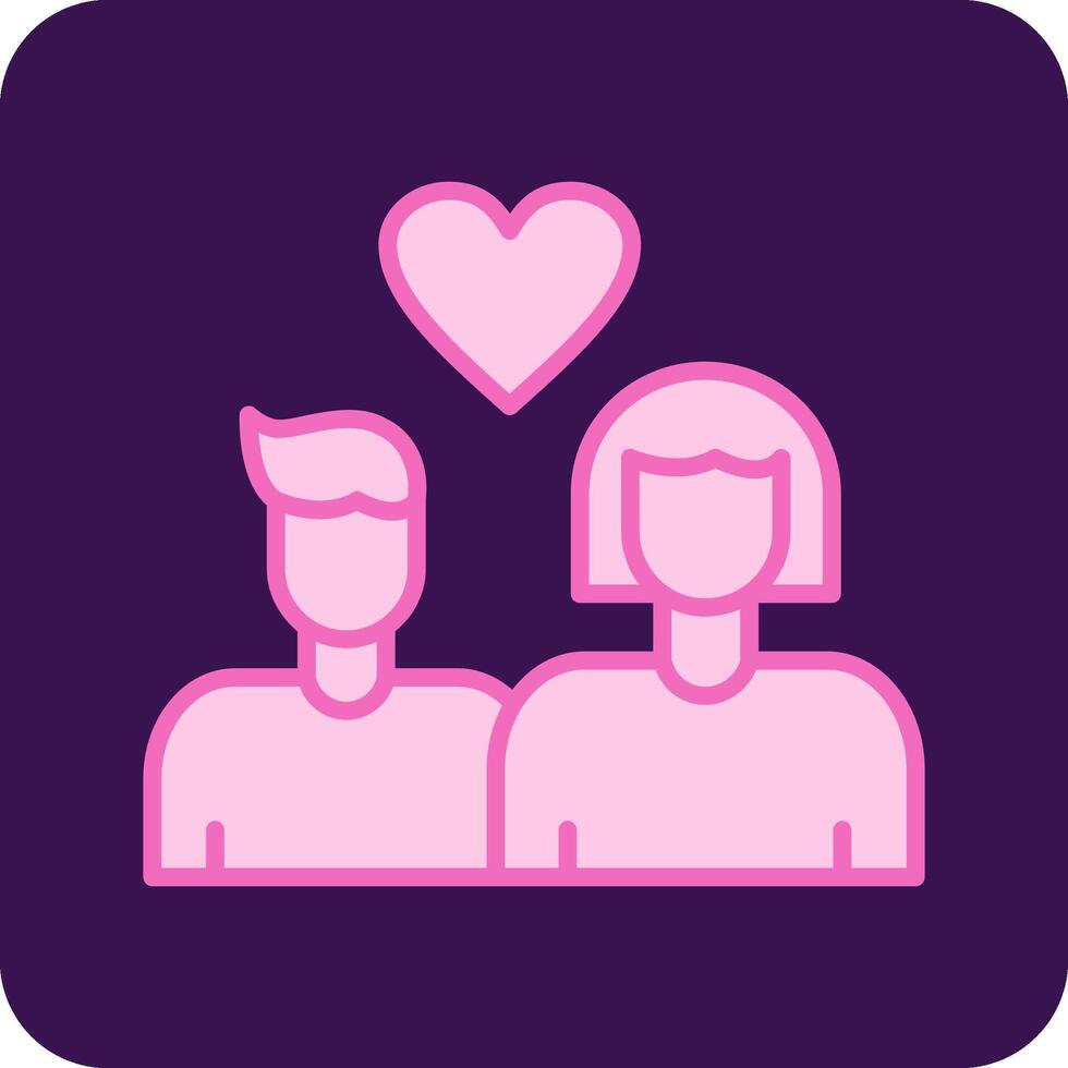 icono de vector de pareja