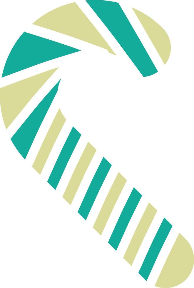 Candy Cane Vector Icon