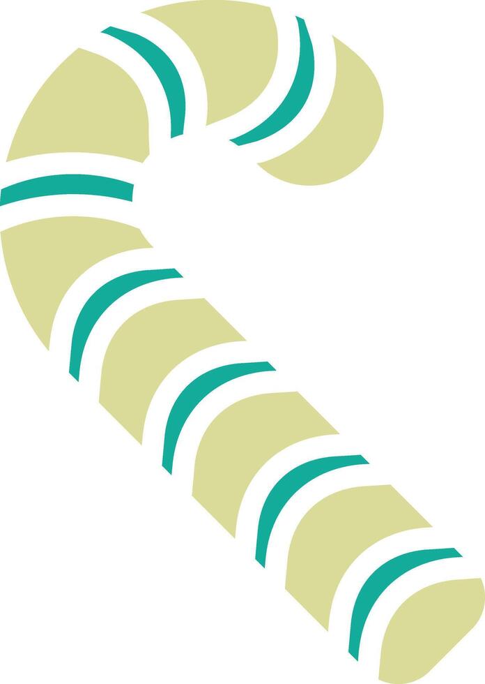 Candy Cane Vector Icon