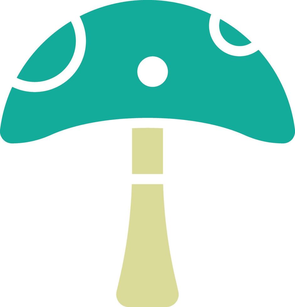 Spring Mushroom Vector Icon