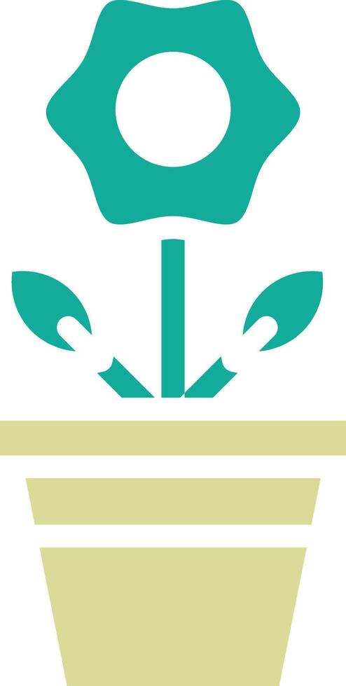Large Flower Pot Vector Icon